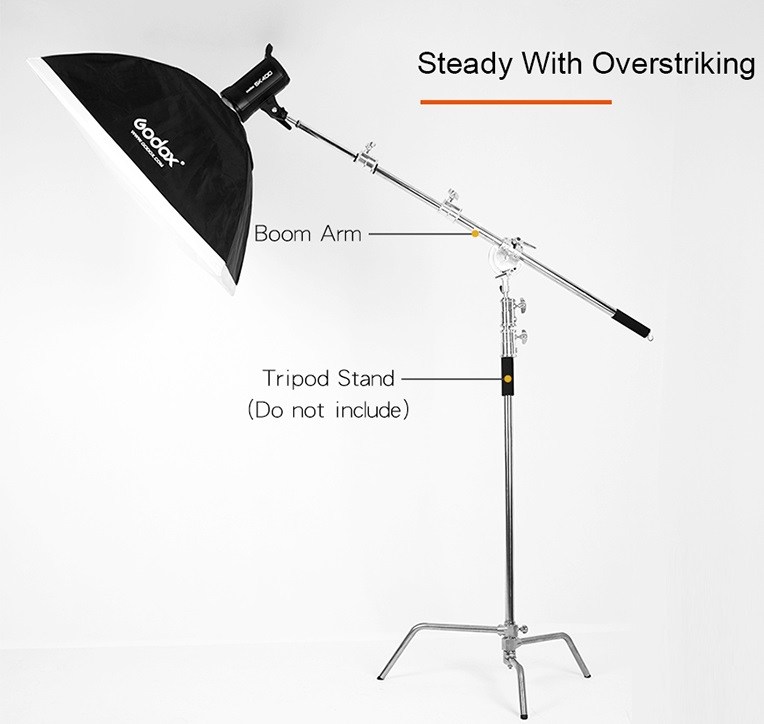 Tay boom đèn Inox MK MF-01 236cm