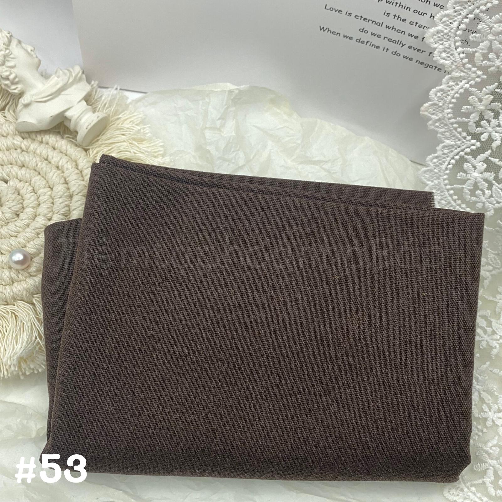 Vải Linen Bột Tông Màu Sunset