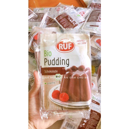 Bột pudding hữu cơ vị socola làm bánh cho bé date mới[RUF]