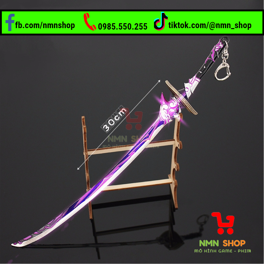 Mô hình game Genshin Impact - Ki.ếm Lôi Thần (Raiden Shogun) 30cm