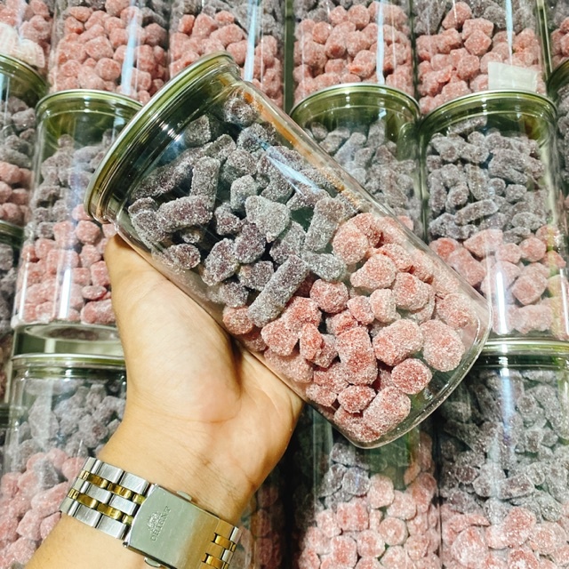 Kẹo dâu 2 vị (Kẹo hương dâu tằm mix kẹo hương dâu tây- có video) {Khối lượng tịnh, không tính bao bì}