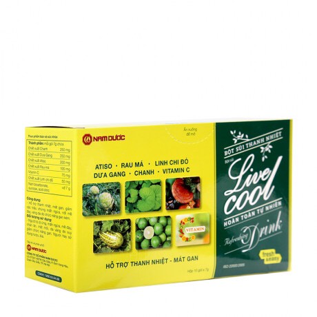 [HCM]Bột Sủi Thanh Nhiệt Live Cool