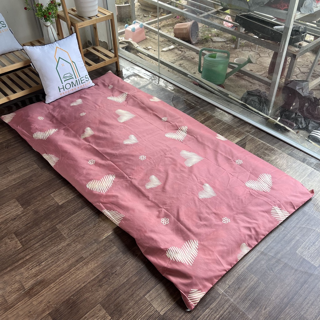 Vỏ Bọc Topper, Áo Bọc Nệm Topper 2 Mặt Có Khoá Kéo Vải Mềm Mát - Đủ Kích Thước