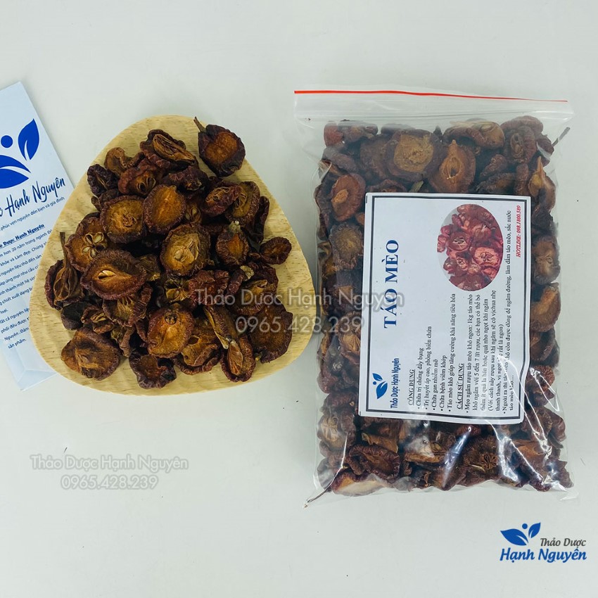 Táo mèo khô 1kg, sơn tra thái lát, hỗ trợ tốt cho tiêu hoá, tim mạch, giảm đau nhức xương khớp