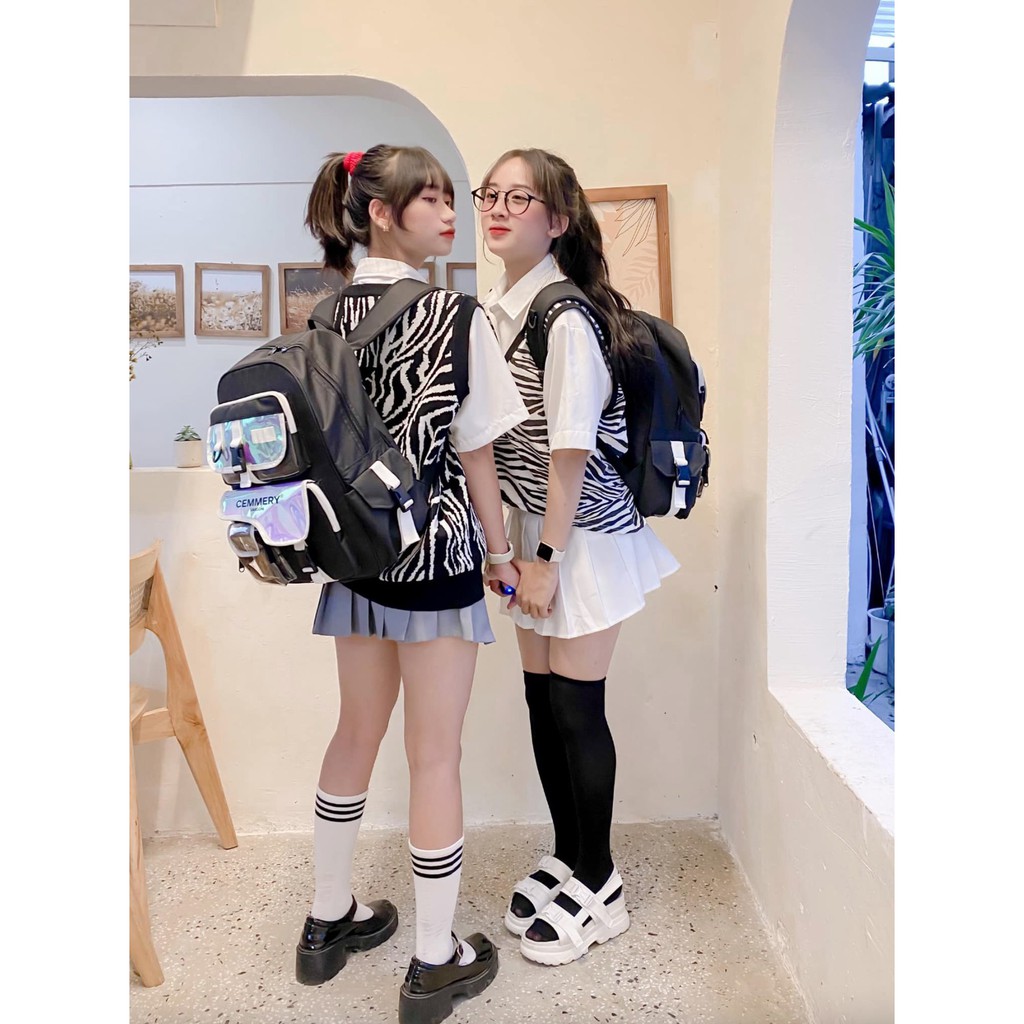 Balo Thời Trang Cemmery SS1 Hologram Black [Tặng kèm Sticker + Giấy Thơm]