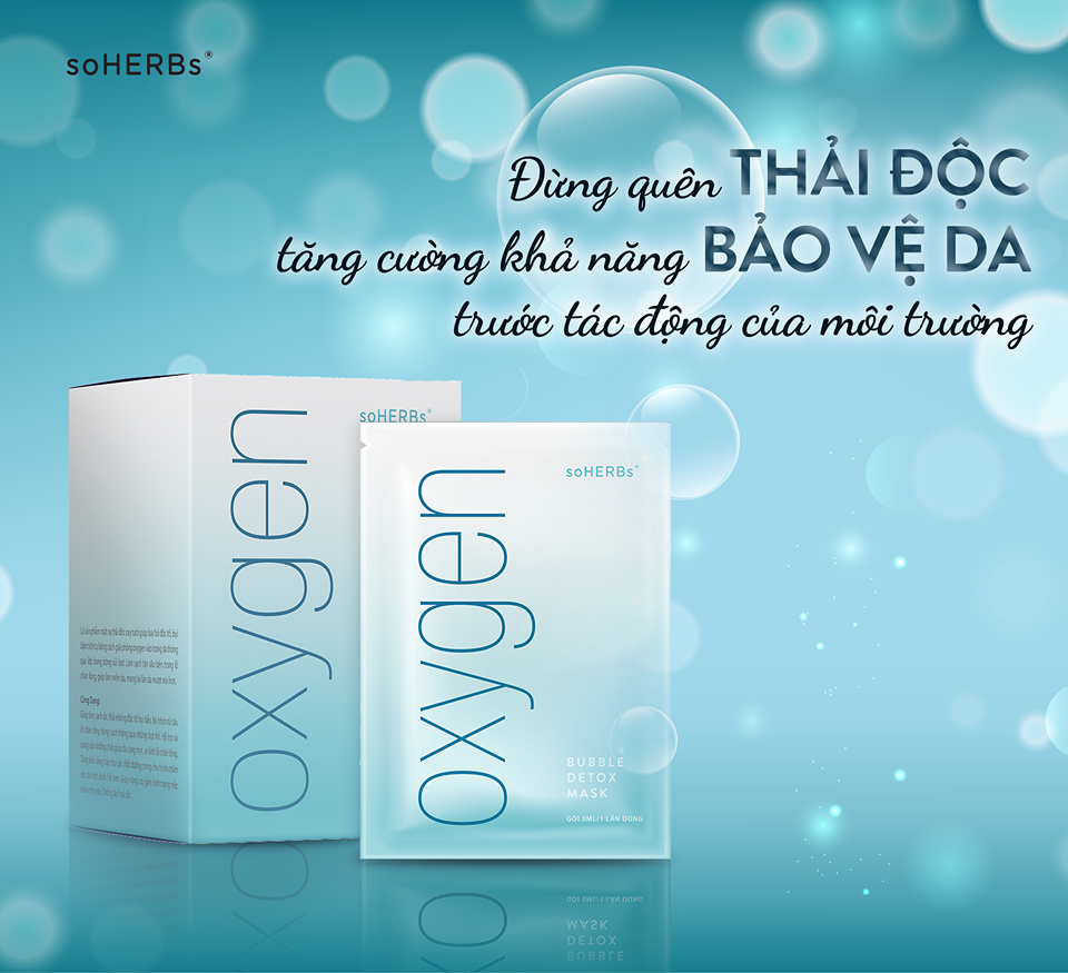 [HCM]HỘP 15 Mặt Nạ Sủi Bọt Mask Oxygen Bubble Detox soHERbs