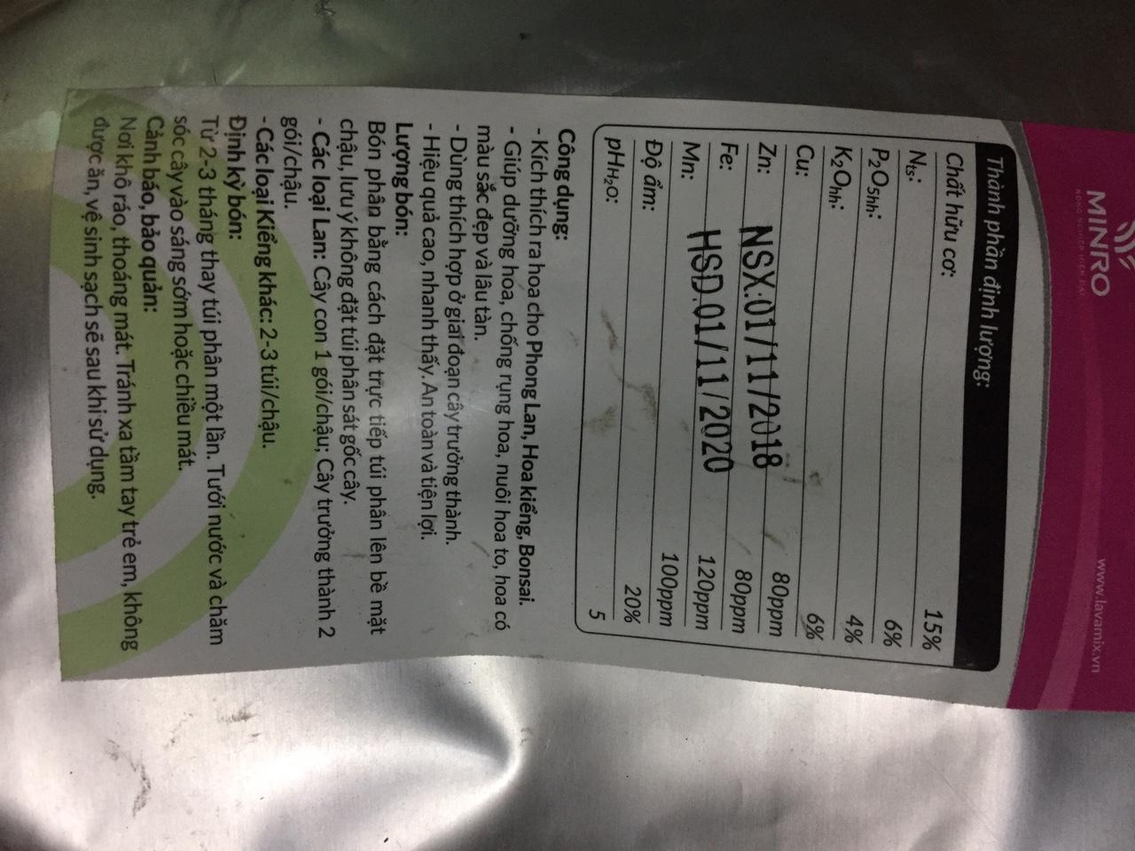 Phân tan chậm 6-4-6+te minro 30 gói