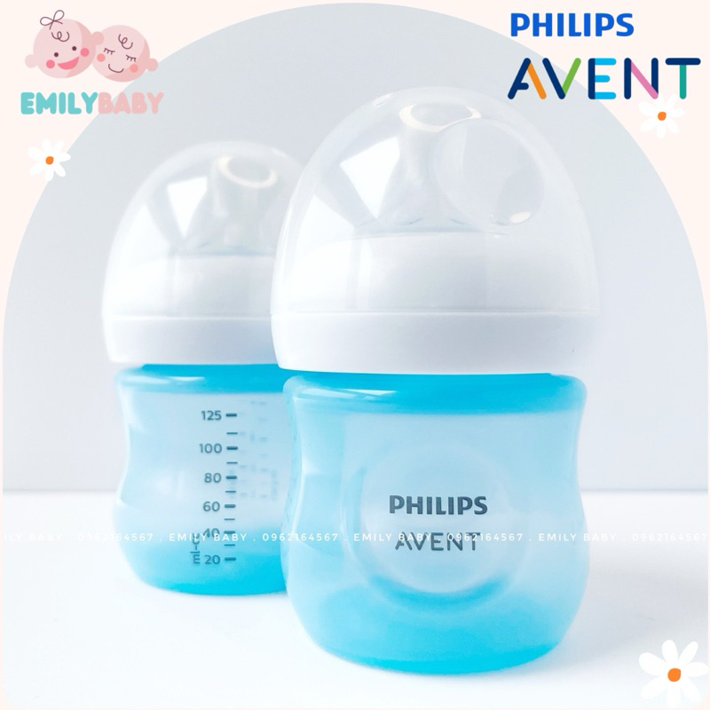 Bình sữa avent natural 125/260/330ml núm tùy chọn