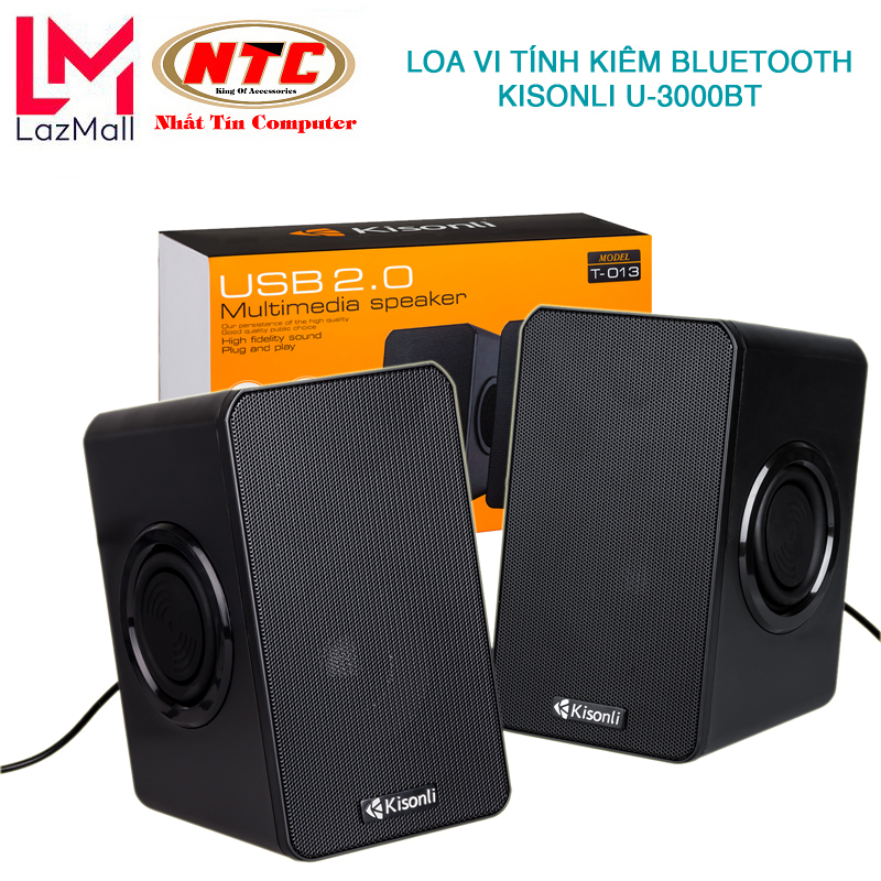 Loa vi tính 2.0 kisonli t-013 tích hợp 4 bass - lindu shop