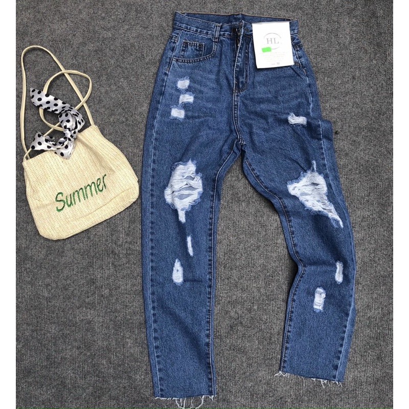 [HCM]quần jeans rách kiểu