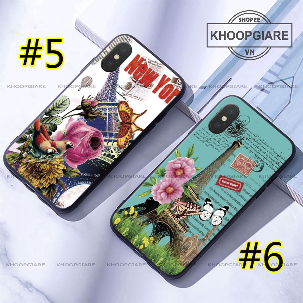 Ốp lưng IPhone 6, 6S, 6 plus, 6s plus,7, 8 Plus, X, XS, XSMAX Tháp Eiffel