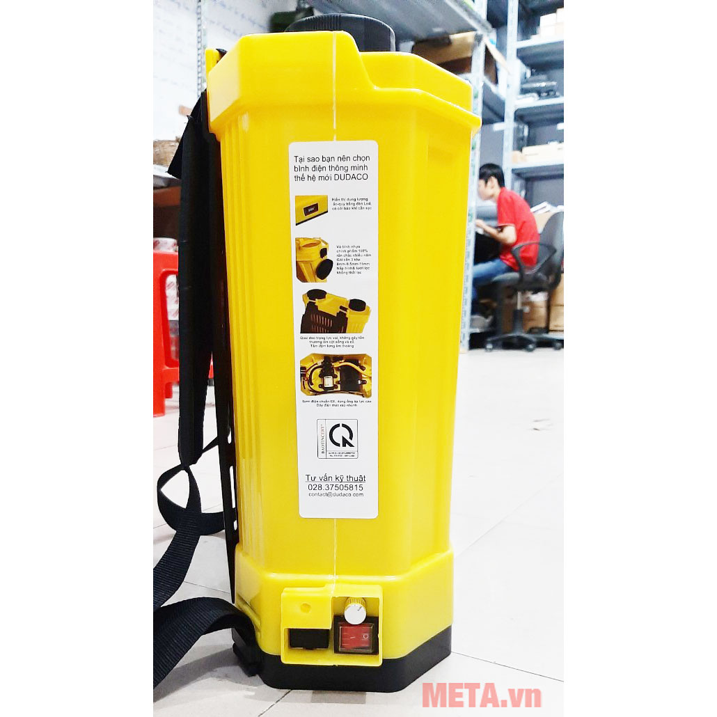 Bình đeo vai động cơ điện thông minh Dudaco E2001-A7 (20 lít)