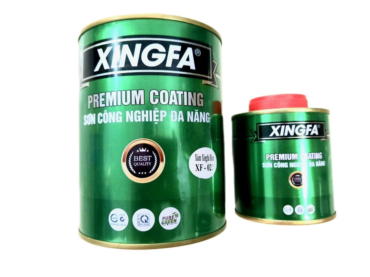 2k-2 component galvanized iron paint car paint paint for outdoor structure (1 Kgs/set)-Xingfa