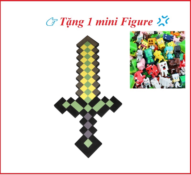 [HCM]Combo 3 kiếm minecraft tặng kèm mini figure