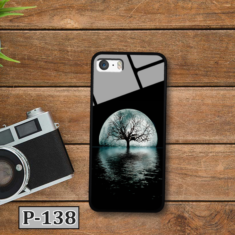 Ốp điện thoại IPHONE 5SE - lưng kính in hình 3D