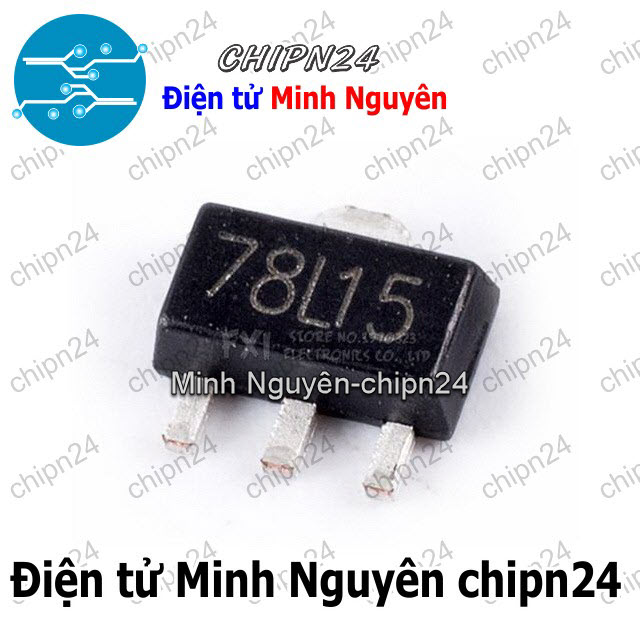 [3 con] (SOP) IC Dán 78L15 SOT-89 (SMD) (7815 15V 100mA) - HH003831