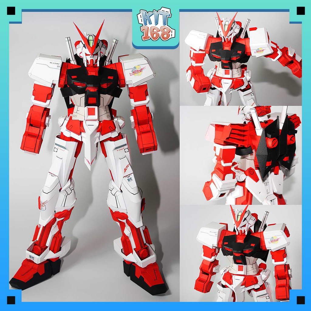 Mô hình giấy anime game robot mbf-p02 astray red frame gundam