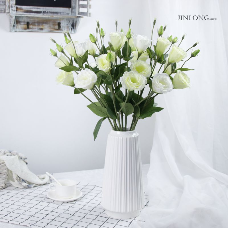 Cành hoa lan tường loại mới 2 bông 1 nụ/Hoa lụa