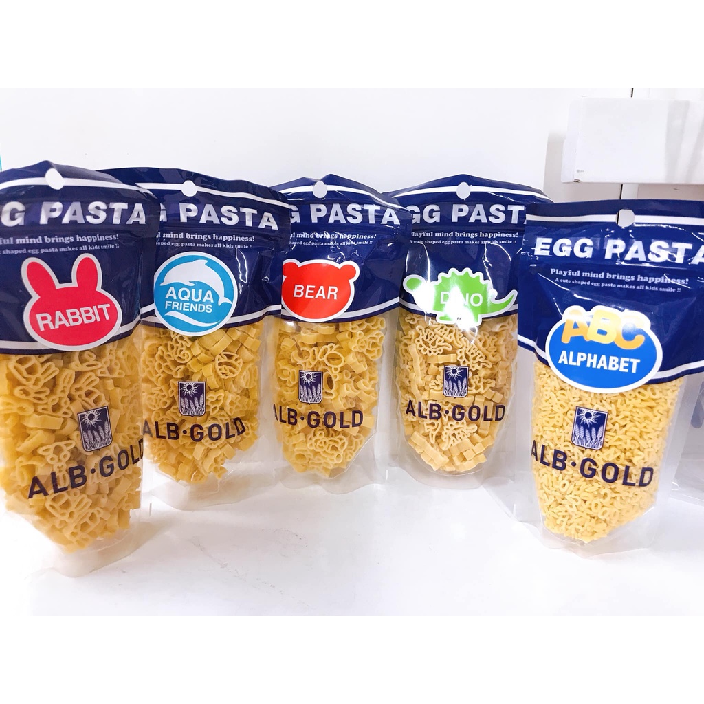 Nui hình chữ cái Egg Pasta Nhật cho bé từ 10m+