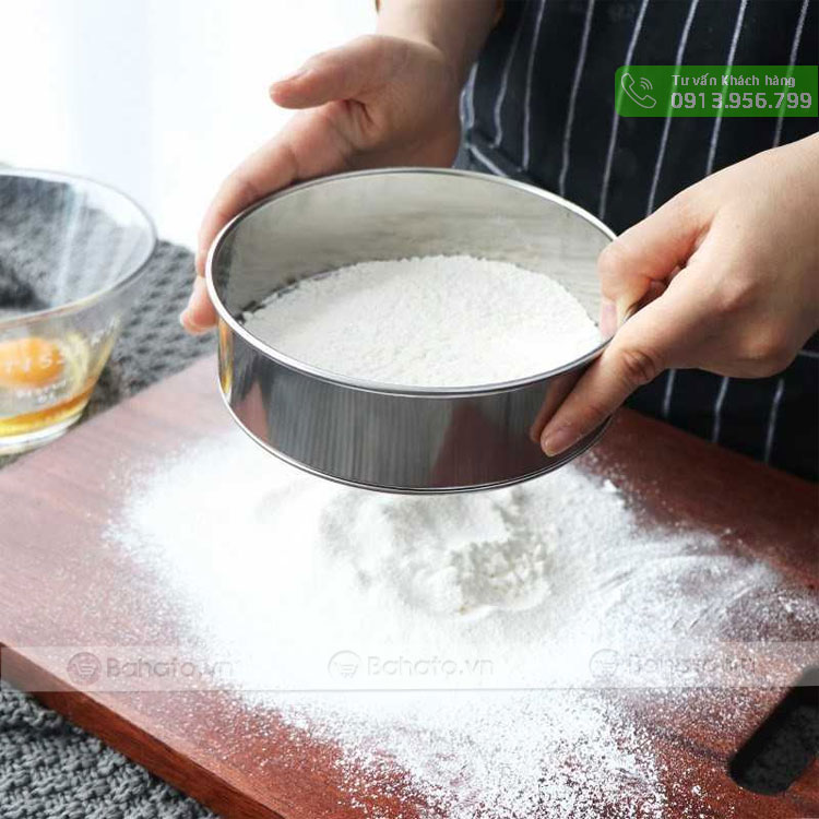 Rây bột inox tròn 155mm