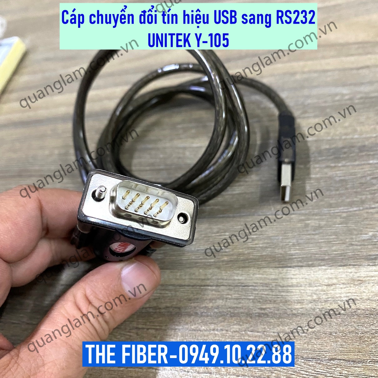 Cáp chuyển đổi USB sang RS232 - Unitek Y-105