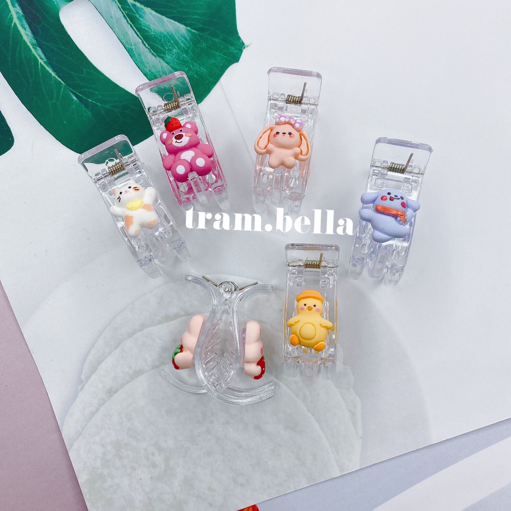 Kẹp tóc càng cua hình 3 răng - Trâm Bella