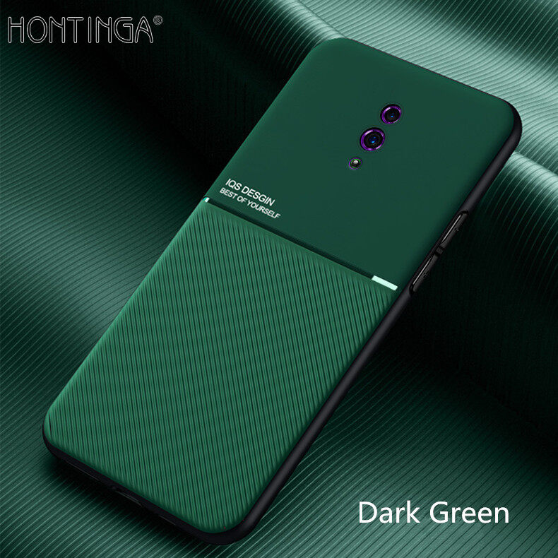 Hontinga For OPPO K3 Realme X Case Slim Leather Texture Casing Fahion Slim Matte Protective Phone Case Cove Shockproof Cases Coque Handphone Case