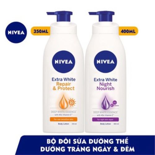 Combo 2 chai sữa dưỡng thể NIVEA ban đêm