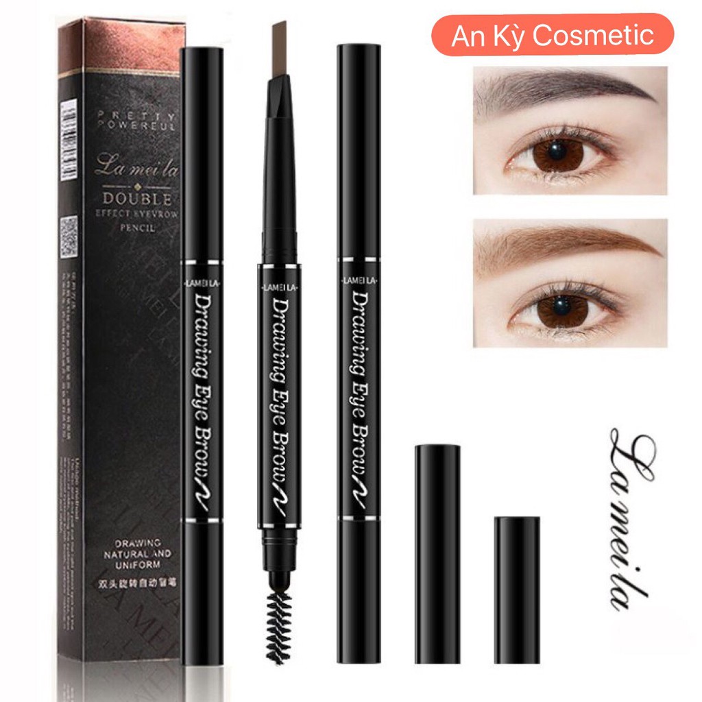 Bút Kẻ Lông Mày Lameila Double Effect Lde15A