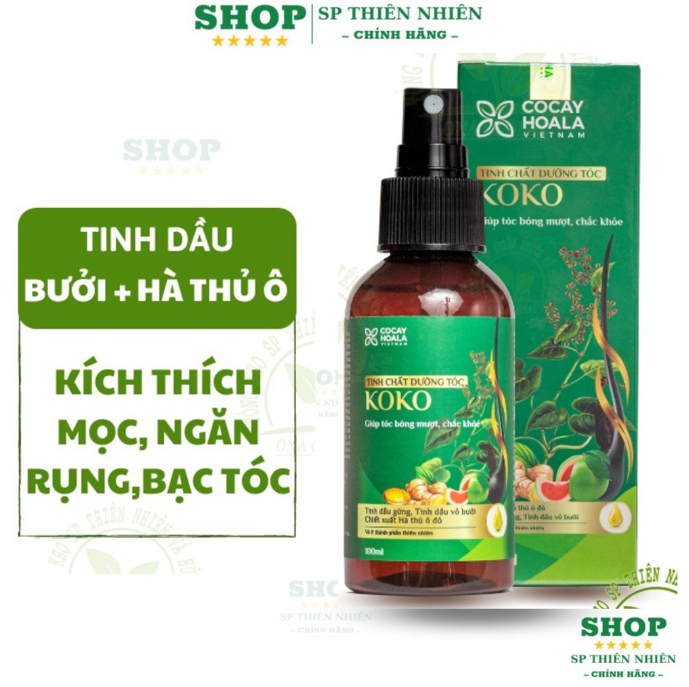 Xịt dưỡng tóc KoKo Cỏ Cây Hoa Lá ngăn ngừa rụng tóc kích thích mọc tóc. Tinh chất dưỡng tóc 100ml