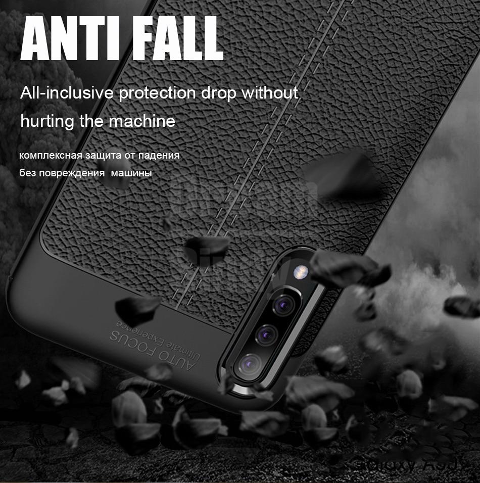 Ốp lưng silicon vân da cho Samsung Galaxy A50 - Auto Focus