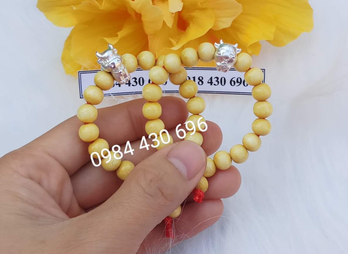 Vòng Dâu Tằm mix Trâu bạc cho bé