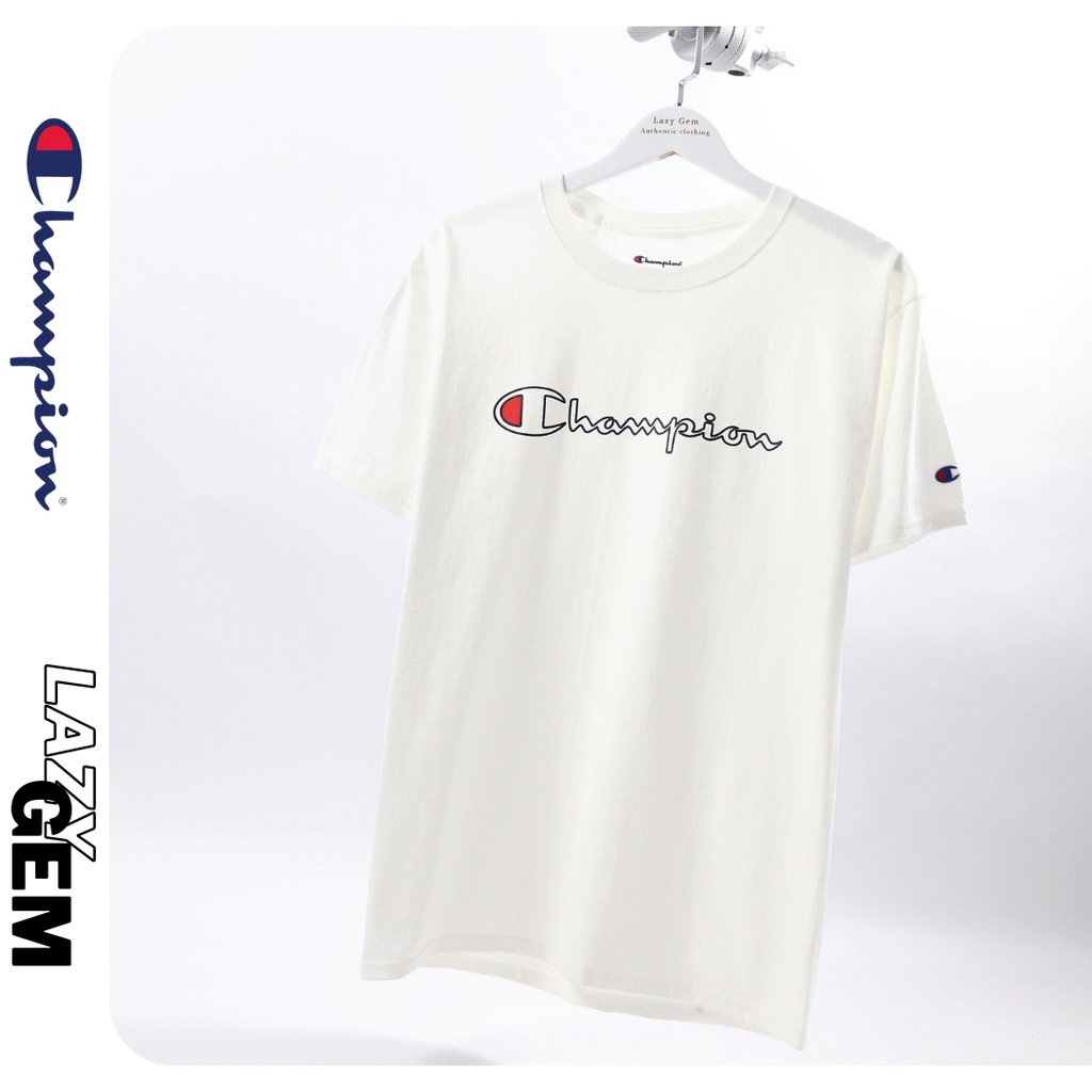 xS6D /[ CHAMPION CHÍNH HÃNG ] Áo Thun Champion Tagless Outline Logo - AUTHENTIC 100% ĐƯỢC NHẬP TRỰC TIẾP TỪ MỸ！