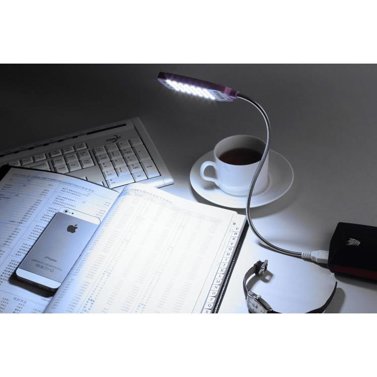 Bộ 2 đèn led 28 bóng siêu sáng cổng usb xoay 360 độ