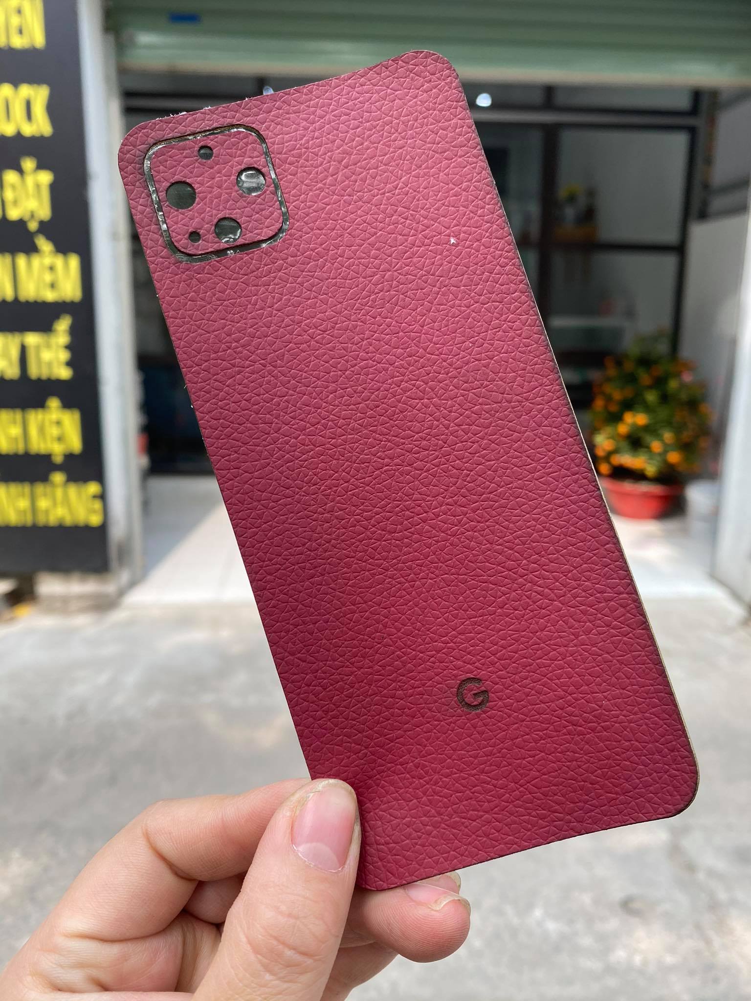 Dán da lưng điện thoại Google Pixel 4 trơn không 1 màu