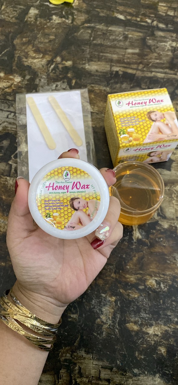 Wax lông veo mật ong ( tặng que và giấy wax)