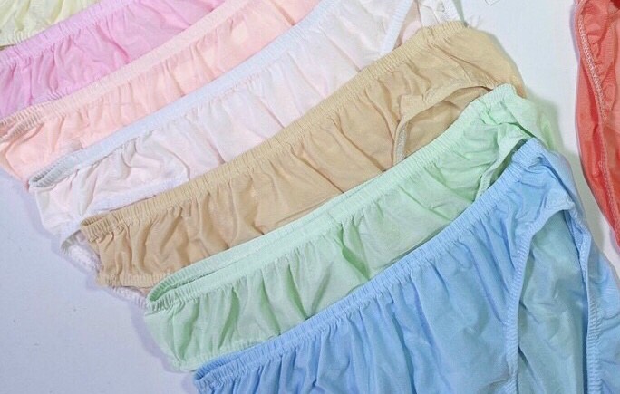 [Size 2XL] Bộ 10 quần lót nữ thun lạnh, co giãn, thấm hút mồ hôi (hàng xuất khẫu giá rẻ), size từ 45-55kg