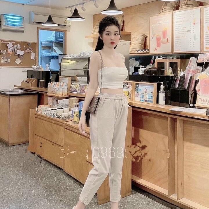 Quần baggy dạ chất dày đẹp