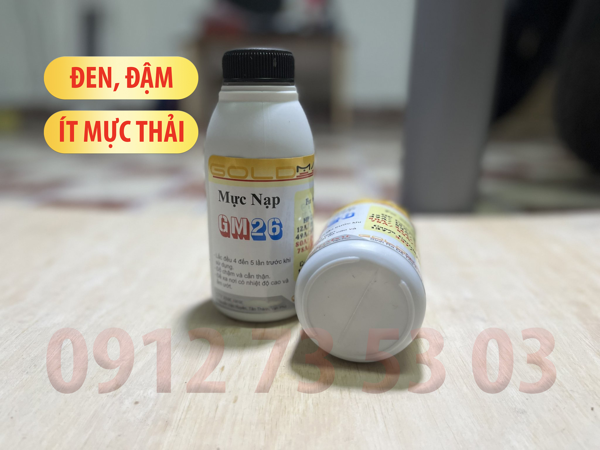 Chai Mực Nạp Đa Năng HP  120g ( Dùng cho các dòng mực 12A/49A/05A/26A/35A/83A)-  (Đen/Đậm/Ít Thải)  -