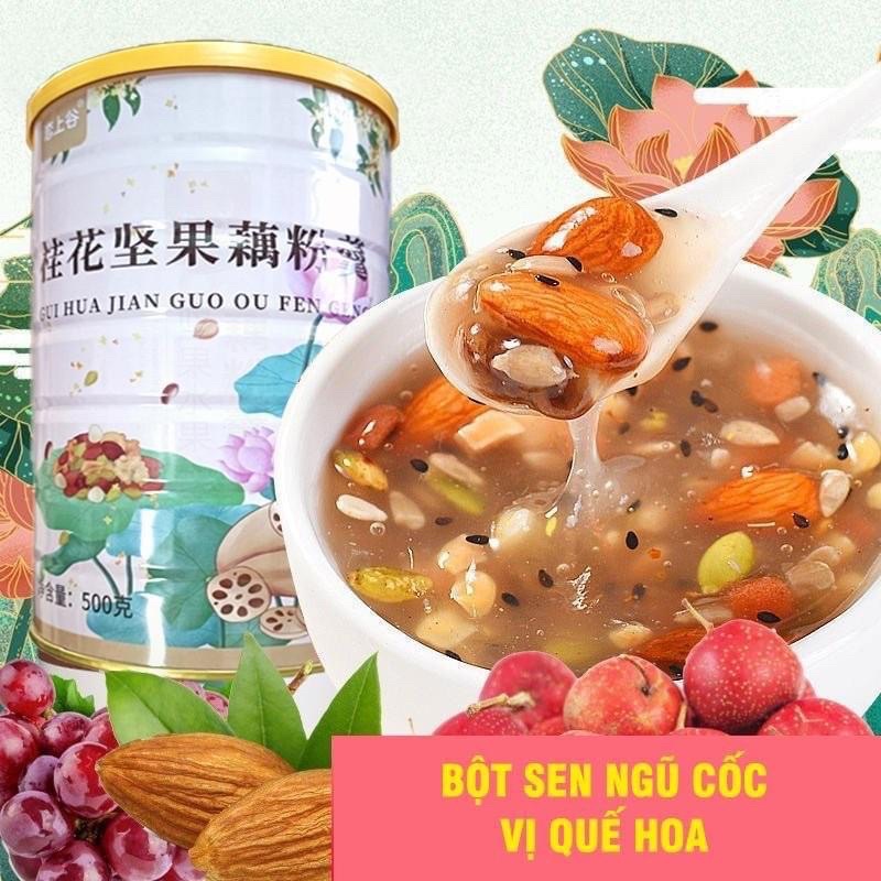 [Tết 2023] Set Quà Tết Bột Củ Sen tặng biếu Lễ Tết (có thể đổi mix mùi vị theo ý thích)