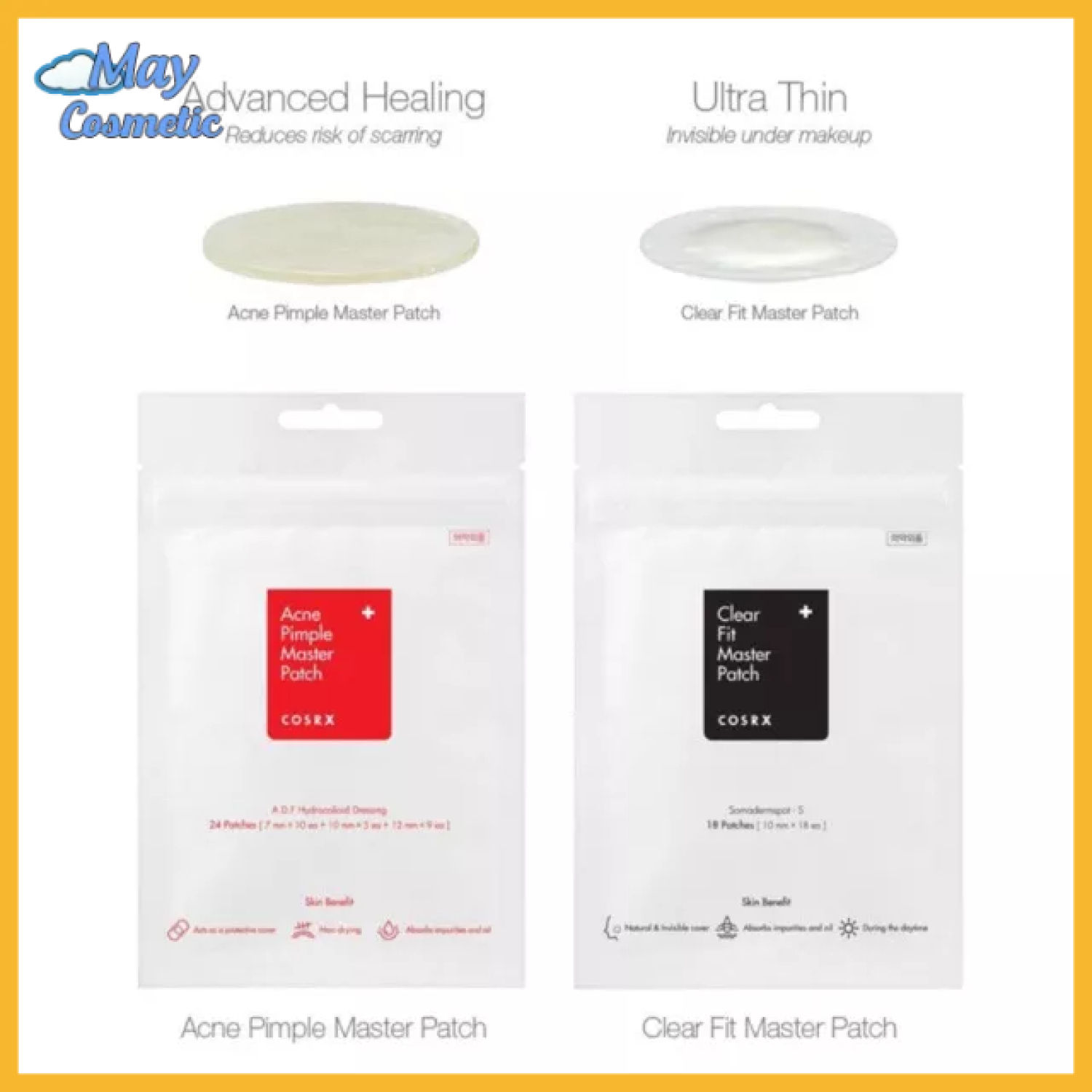 CosRX [original] pimple suction sticker acne extractor suction super effective acne (fit) pimple master patch