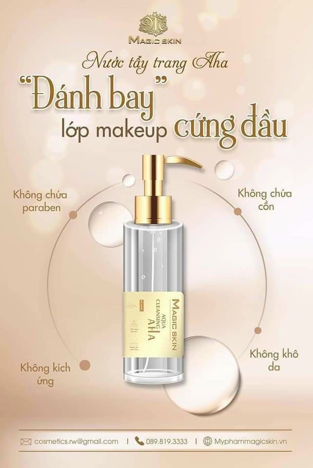 Nước tẩy trang Magic Skin Aqua Cleansing AHA