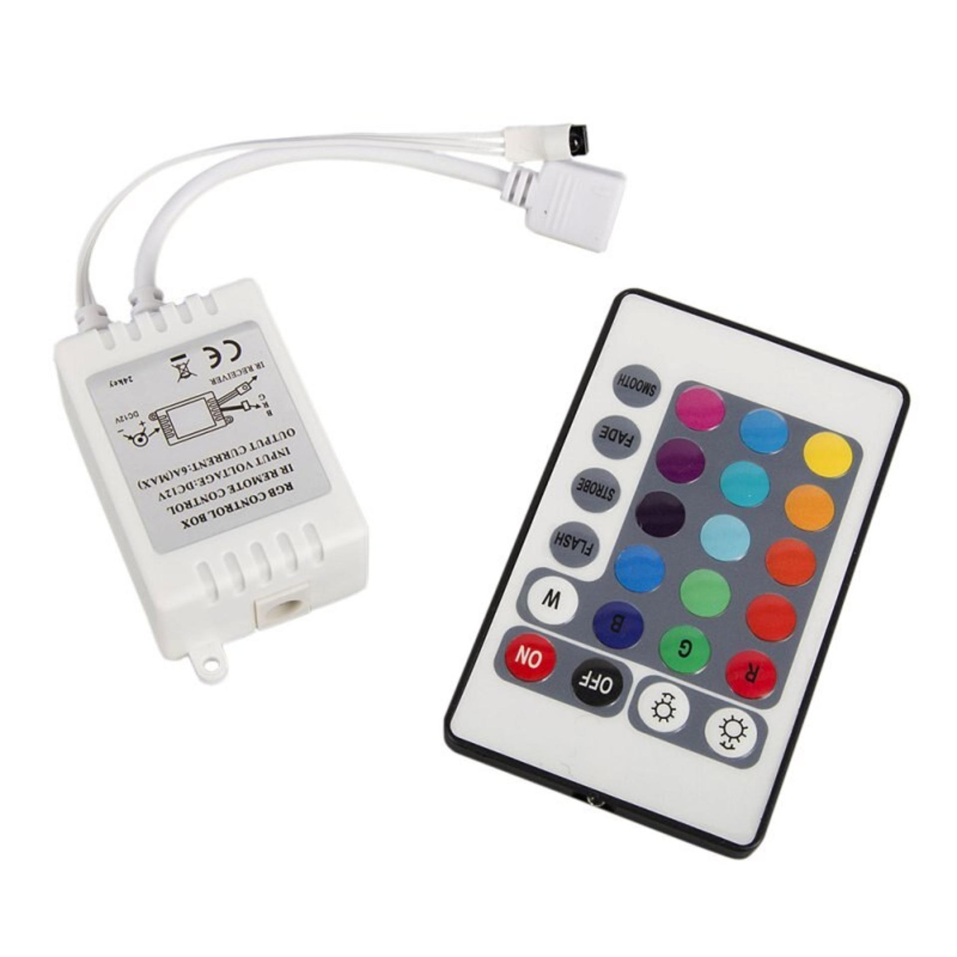Bộ điều khiển đèn led dây RGB 7 màu 5m