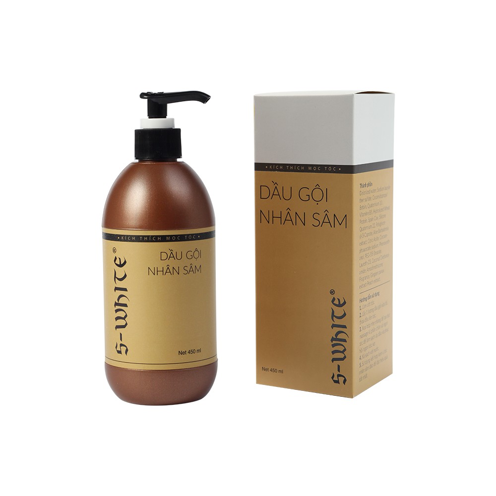 Dầu gội nhỏ nhân sâm đào swhite 450ml