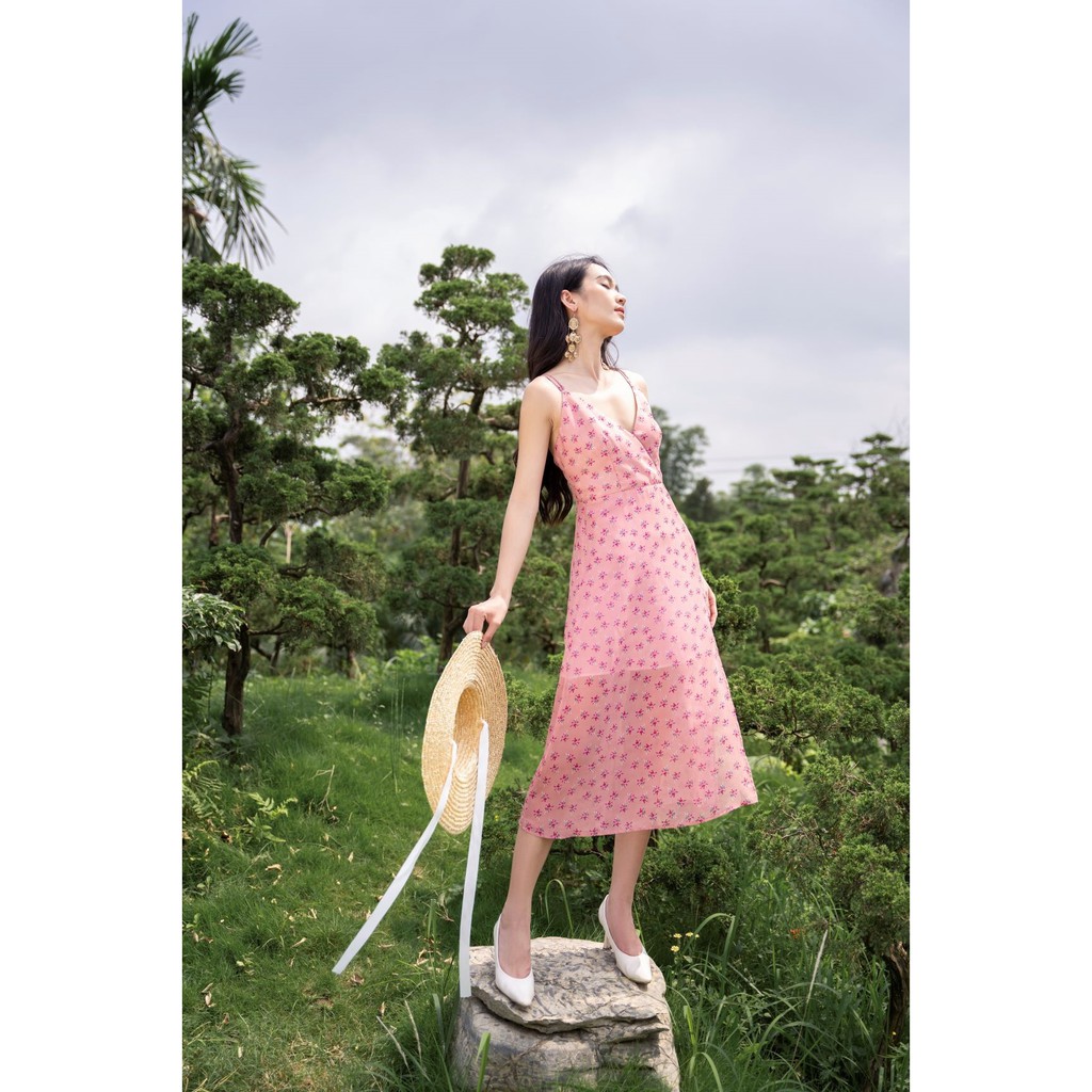 Đầm Hai Dây Đan Lưng Thân Sau Mã D3011-21