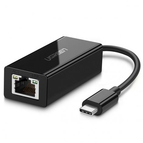 Cáp USB-C sang LAN 1Gbps Ugreen 50307 (Màu đen) Chính Hãng