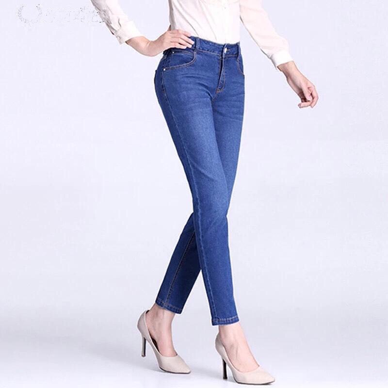 Quần jean nữ bigsize co giãn, quần bò nữ biggize