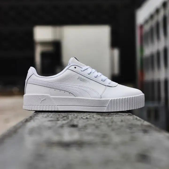 puma carina all white