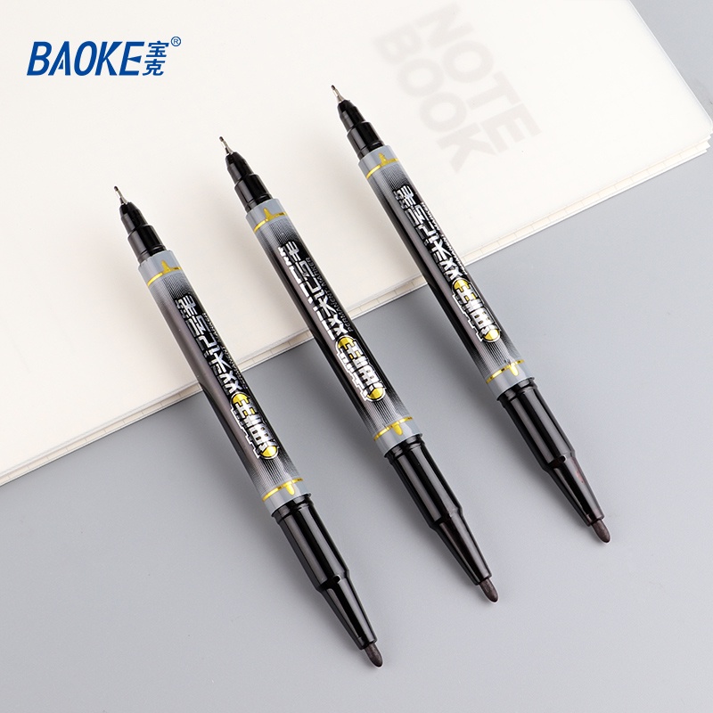 Bút dạ kính 2 đầu Baoke MP2926 Xanh/Đỏ/Đen (12/144)