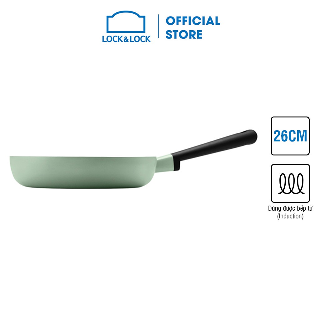 Chảo Nông Lòng Decor Lock & Lock, 26CM - Màu Mint - LDE1263IH